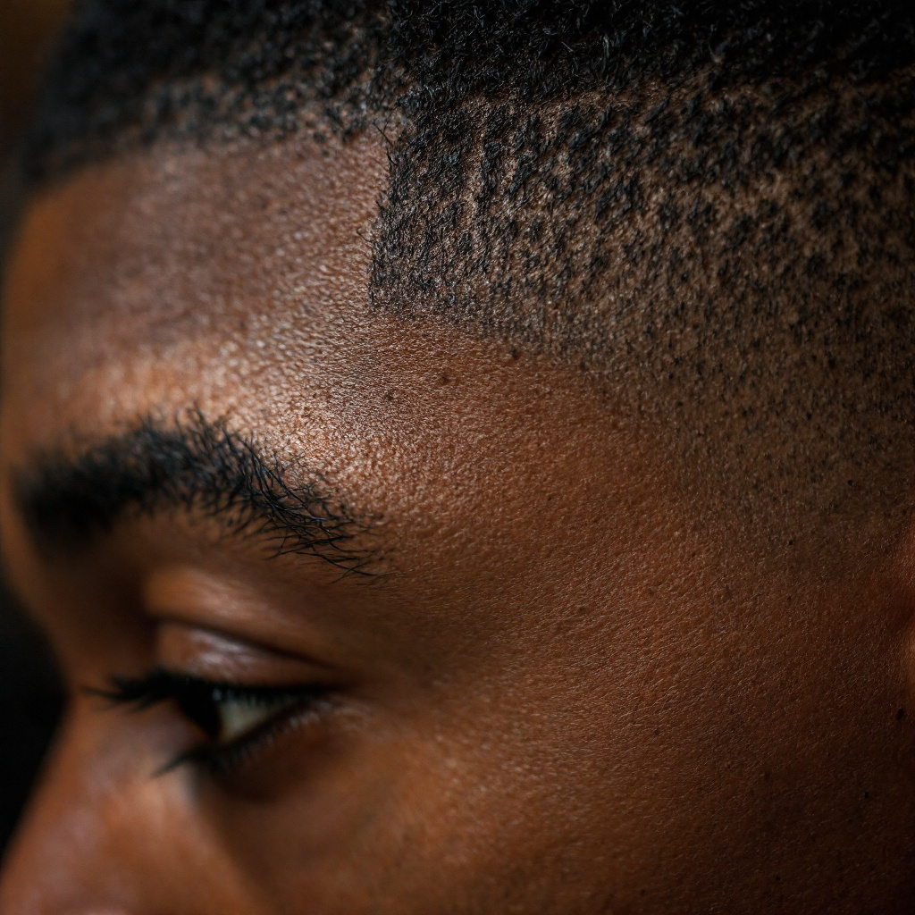 Signature fade close-up